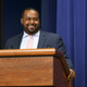 Joshua DuBois speaks at a White House screening of the History movie Roots at the Eisenhower Executive Office Building May 17, 2016, in Washington, D.C.
Paul Morigi/Getty Images for History